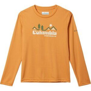 NWT Columbia Youth Grizzly Peak LS Graphic T-Shirt- Sunstone
